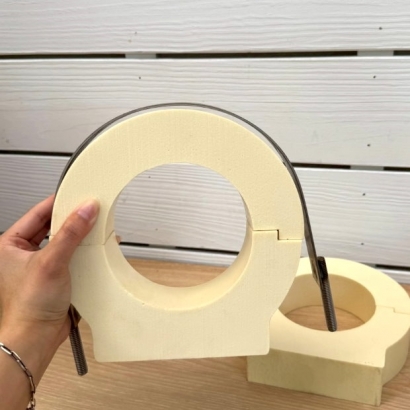 PU固定鞍座，R型角鐵式 